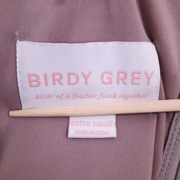 Birdy Grey Formal Prom Dress Size X-Small Blouson w/ Pockets Dusty Rose / Mauve - Picture 10 of 11